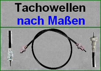 Einbaufertige Tachowellen